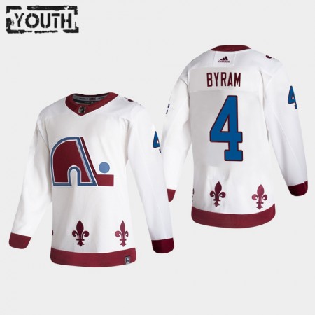 Kinder Eishockey Colorado Avalanche Trikot Bowen Byram 4 2020-21 Reverse Retro Authentic